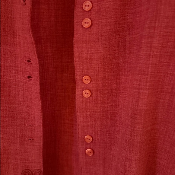 Tradition Red Embroidered Jacket - Picture 3 of 6